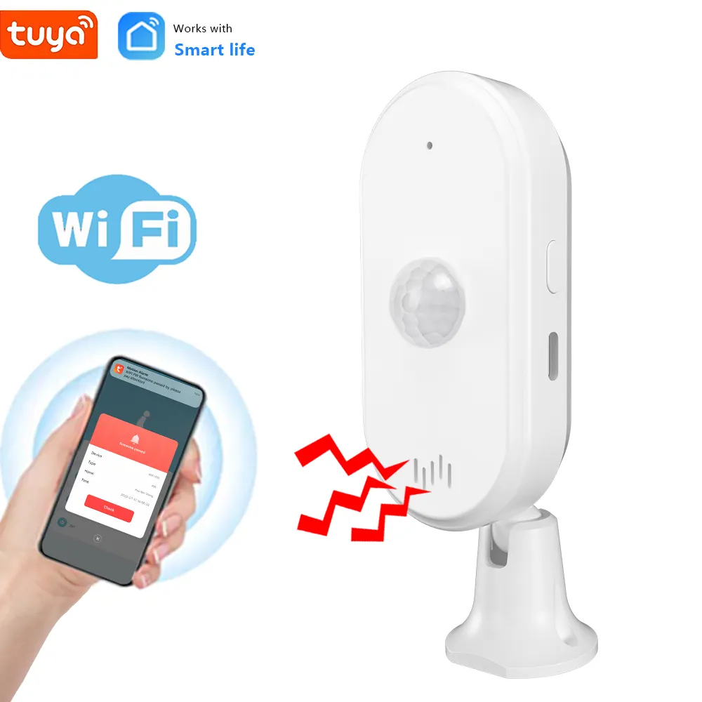 2023เครื่องตรวจจับการเคลื่อนไหวแบบ PIR WiFi อัจฉริยะเซ็นเซอร์แบบตรวจจับการเคลื่อนไหวของมนุษย์แบบใหม่