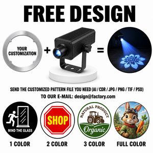 Projecteur Gobo mural extérieur 200W, étanche IP67, LED, publicité sur façade, affichage de logo rotatif, bleu RGB rouge pour façade de bâtiment - Product Image 4