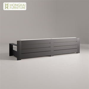 Ensemble de canapés d'extérieur en <span class=keywords><strong>aluminium</strong></span> pour hôtels de jardin Ensemble de canapés et de tables basses en métal - Product Image 4