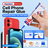 Colle pour coque de téléphone Nianlida 25/50/110ml, résine polymère flexible, sèche transparente, pour réparation de cadre de téléphone portable, écouteurs, montre