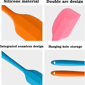 Silicone Spatula Set 6 Pack Heat Resistant Baking Tool For Cake Butter Mixing Dishwasher Safe Oven Safe Kitchen Utensil - Product Image 2