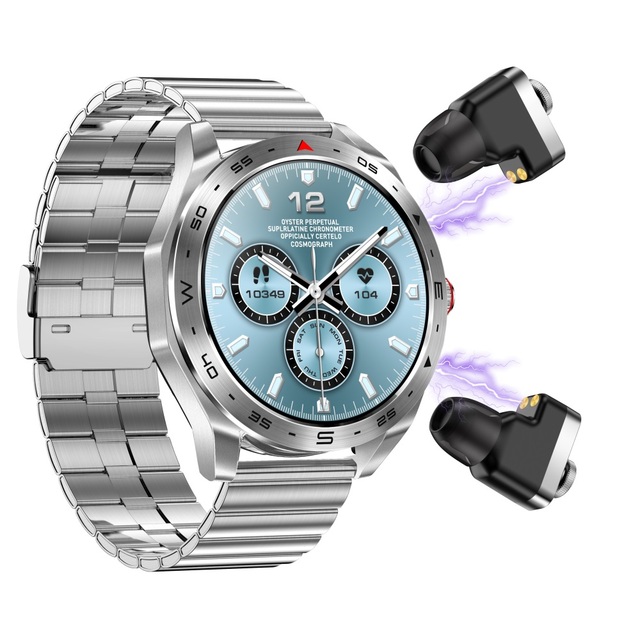 T95 BT Call Phone Talking Earbuds Smart Watch BT Music Player Sleep Monitor Camera Remote-Control 2 in 1 Earbuds Smart Watch