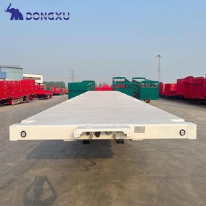 Plataforma de Acero de 40 Pies Usada, Caja Plana, Cama de Tráiler, Chasis para Equipo, Remolque de Camión de Plataforma Usado para Tráileres - Product Image 3