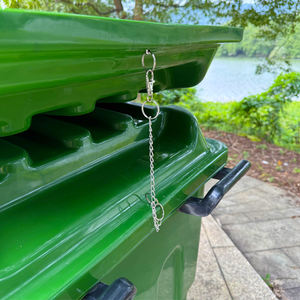 <span class=keywords><strong>Poubelle</strong></span> <span class=keywords><strong>Poubelle</strong></span> en plastique HDPE avec structure debout Grand camion à ordures à roues pour assainissement extérieur 400L - Product Image 4