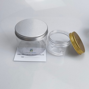 บรรจุภัณฑ์เครื่องสำอางใหม่ ขนาด 30 มล. 50 มล. 60 มล. 100 มล. 120 มล. 250 มล. 300 มล. 400 มล. 450 มล. 500 มล. ขวด PET ใส พร้อมฝาอลูมิเนียมสีทองและสีเงิน - Product Image 1