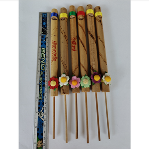Silbatos Largos de Bambú Clásicos, Juguetes Ecológicos Hechos a Mano con Bambú Natural - Product Image 2