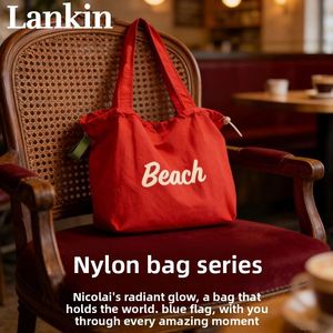 Trendy <b>Large</b> Capacity Nylon <b>Beach</b> <b>Bag</b>, Opening Closure Eco-Friendly Tote, Versatile Summer Travel Shoulder <b>Bag</b> - Product Image 4