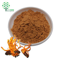 Poudre d'extrait de Cordyceps Militaris de qualité A en vrac, poudre de Cordycepine, emballée sous vide en fût