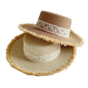 <b>Straw</b> Sombrero <b>Hat</b> for Women Summer Beach Travel Sun Protection Outdoor Daily Casual Use Character Style - Product Image 2