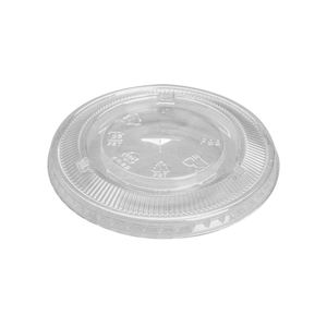 Couvre-boîtes plats de 12 à 24 oz pour gobelets en PET, paquet de 1000, bord de 98 mm, transparents, hermétiques et résistants aux fuites - Product Image 1