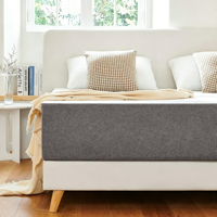Matelas pliable en mousse à mémoire de forme en gel sans fibre de verre de 8 pouces, tissu tricoté 600TC, antibactérien, avec propriétés rafraîchissantes