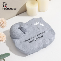 Pierre commémorative pour animaux de compagnie (chiens et chats) – Gravure sur résine, tablette funéraire artisanale, statue de jardin, articles funéraires
