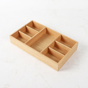 Bamboo Japanese-style <b>drawer</b> divider <b>storage</b> <b>box</b>, extendable tableware, cross-border certified, fully organized office <b>storage</b> - Product Image 3