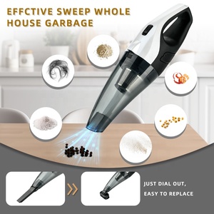 Mini aspirateurs portatifs pour voiture, sans fil, forte puissance d'aspiration, double usage sans fil et filaire, nettoyeur de véhicule, aspirateur de voiture - Product Image 2