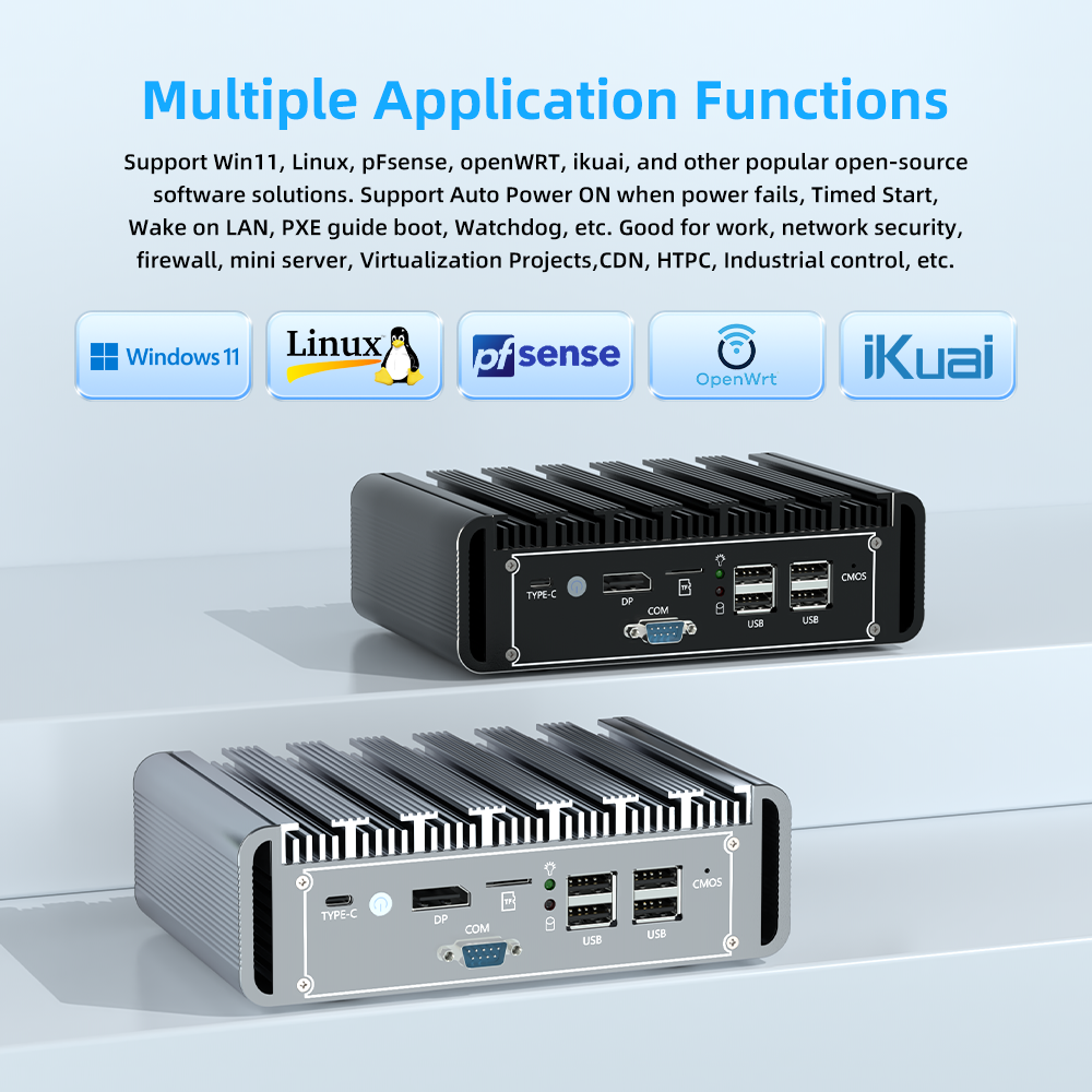 Hunsn Appliance HUNSN Micro Firewall Appliance, Mini PC, PFsense