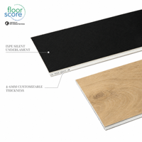 Revêtement de sol SPC étanche 4mm 5mm 6mm 1220x183mm, planches de vinyle rigides anti-rayures, ignifuges, écologiques, pour hôpitaux et intérieurs