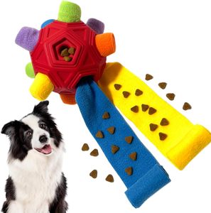 Dispenser per cuccioli mangiatoia lenta foraggiamento Snuffle Ball infrangibile giocattolo interattivo per animali domestici palla giocattolo Puzzle giocattoli da masticare - Product Image 1