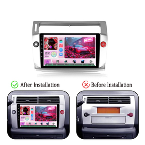 Lecteur DVD de voiture Jiawell 9 pouces avec prise en charge 4G, fonction 360, Carplay, DSP, WiFi intégré, Bluetooth pour <span class=keywords><strong>Citroën</strong></span> C4 C-Triomphe C-Quatre 2004-2009 - Product Image 2