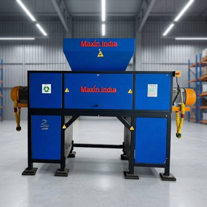 Trituradora de Residuos Sólidos Urbanos de Primera Calidad, Doble Eje, Semiautomática, 500 Kg/Hr, de Alta Resistencia, para Reciclaje y Procesamiento de Residuos - Product Image 1