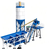 Planta de Concreto para Tuberías, Planta Mezcladora Pequeña para Tuberías de Concreto Prefabricadas, Marca SCHWELL, Modelo Estacionario JS 500, Mezcladora PLD 1200