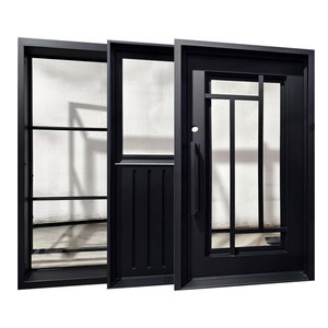 ประตูเหล็กดัดรูป<span class=keywords><strong>สิงโต</strong></span>แบบสวิง ดีไซน์ทันสมัย พร้อมกระจกเพชร สำหรับประตูทางเข้าหลักของวิลล่าหรู - Product Image 4