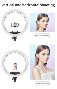 Anneau lumineux LED RGB de 45 cm pour <span class=keywords><strong>vidéo</strong></span> en direct sur TikTok, anneau lumineux de 18 pouces avec trépied pour éclairage photographique - Product Image 6