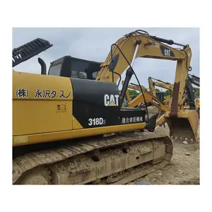 Equipo de construcción usado Caterpillar CAT318D2 Excavadora hidráulica compacta 18t excavadora de orugas de alta eficiencia para la venta
