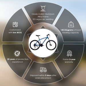 Vélo VTT Simple et Personnalisé de Haute Qualité <span class=keywords><strong>pour</strong></span> Hommes et Femmes, 26 Pouces, Frein à Disque en Aluminium, 21 Vitesses - Product Image 3