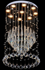 Simig di lusso moderno rotativo <span class=keywords><strong>doppio</strong></span> moderno soffitto lampadari di cristallo per la decorazione dell'hotel, progetto di ingegneria - Product Image 6