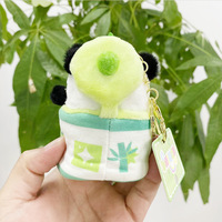 Populaire vente chaude cadeaux personnaliser peluche douce en peluche bouteille ours porte-clés sac à dos pendentif voiture porte-clés pour fille enfants