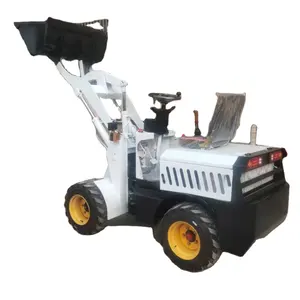 Best Quality New Energy High Efficiency 4 Wheel Drive Electric Loader Self Loading Mini Tractors With Front End Loader