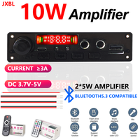 Module amplificateur 10W 5.1 avec décodeur MP3, USB, AUX, TF, radio FM, micro et télécommande pour haut-parleur DIY, audio domestique et automobile