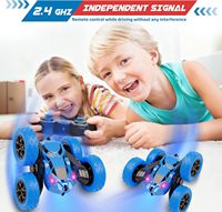 Nouvelle Arrivée EPT - Camion de Course Tout-Terrain Puissant 4x4 à Double Face Inversable 360° - Voiture Télécommandée Cascadeuse pour Enfants