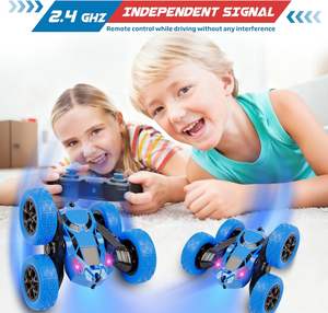 Nouvelle Arrivée EPT - Camion de Course Tout-Terrain Puissant 4x4 à <span class=keywords><strong>Double</strong></span> Face Inversable 360° - <span class=keywords><strong>Voiture</strong></span> Télécommandée Cascadeuse pour Enfants - Product Image 3
