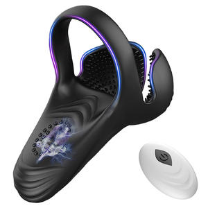 OEM <span class=keywords><strong>Anneau</strong></span> de pénis <span class=keywords><strong>vibrant</strong></span> puissant et extensible en silicone pour homme Télécommande <span class=keywords><strong>Anneau</strong></span> de pénis stimulant Jouets sexuels pour hommes - Product Image 1