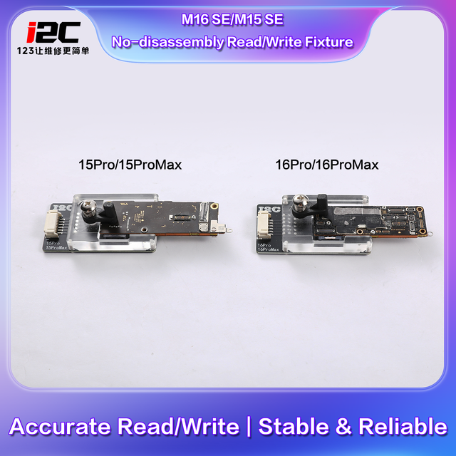 I2C Press-fit Chip Read/Write Fixture for iPhone 15/16 Chaging Repair, Need Use with EPR32 Chip Programmer No Need Disassembly