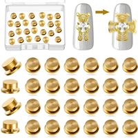 Breloques rotatives pour ongles en laiton de 3,5*3,7*2,2 mm, accessoires de fabrication pour femmes et filles
