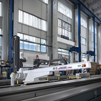 Lengan Robot Injeksi Industri Servo Horizontal Tiga Sumbu Manipulator Teleskopik Daya 220V untuk Pengemasan Alat Makan Sekali Pakai