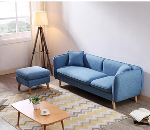 Canapé Chesterfield en velours pour salon avec tabouret, fourni par une usine de meubles, à prix avantageux - Product Image 3