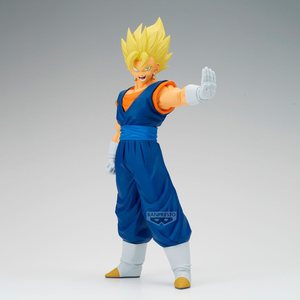 Figurine d'anime <span class=keywords><strong>Super</strong></span> <span class=keywords><strong>Saiyan</strong></span> aux <span class=keywords><strong>cheveux</strong></span> dorés et combinaison bleue, sous licence officielle Banpresto, 7 pouces, échelle 1/12, PVC ABS, emballage d'origine - Bureau - Product Image 3