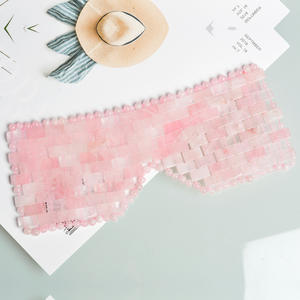 HZ Rose Quartz masque pour les yeux pour la nuit sommeil voyage sieste peau propre beauté dispositif yeux soins de la peau masque pour les yeux - Product Image 1