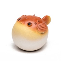 Accessoire de thé Gongfu chinois traditionnel pour le bureau, adorable figurine de poisson-bouffant pour le bureau ou la salle d'étude