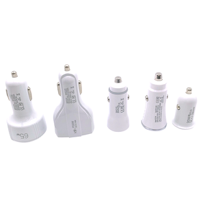 Chargeur de voiture USB rapide blanc, chargeur rapide USB Type C PD 30W DC 12-30V - Product Image 4