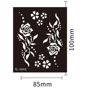 24 Plantillas Personalizadas para <span class=keywords><strong>Tatuajes</strong></span> de Henna, Aptas para Mujeres, Niñas y Adolescentes - Product Image 4