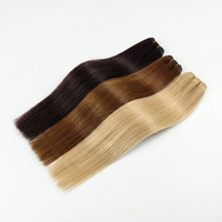 Extensions de cheveux naturels de qualité supérieure, 100 % vierges, en trame, vente en gros, couleur et longueur personnalisées, fournisseur d'usine, trame machine