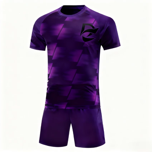 Conjunto de Uniforme de Fútbol Multicolor Unisex, Transpirable, de Secado Rápido, para Entrenamiento y Partido, con Logotipo Personalizable, Traje Deportivo de Fútbol para Equipo - Product Image 3
