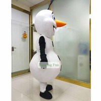 Qiman CE drôle bonhomme de neige personnage dessin animé Olaf mascotte Costume certifié CE à vendre