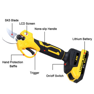 Km Cordless Electric Pruning Shears 20V Lithium Ion Battery Powered Bypass <b>Pruner</b> For Fruit <b>Trees</b> And Gardening - Product Image 3