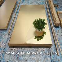 Plaques acryliques PMMA miroir doré XUECHENG 2 mm, 1220x2440 mm, autocollants muraux décoratifs en forme de lune, découpe personnalisée