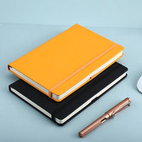 Carnet en cuir gaufré avec logo, pages pointillées, fermeture élastique, format A4, A5, A6, idéal pour les entreprises – Cadeau promotionnel